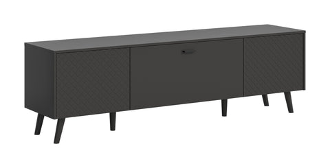 Rootz Lowboard TV Stand - Entertainment Console - Storage Cabinet - Modern Design - 185cm x 55cm x 40cm