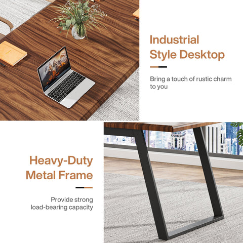 Rootz Executive Desk - Office Desk - Work Table - Spacious Desktop - 160 cm Length x 80 cm Width x 77 cm (Height