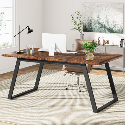 Rootz Executive Desk - Office Desk - Work Table - Spacious Desktop - 160 cm Length x 80 cm Width x 77 cm (Height
