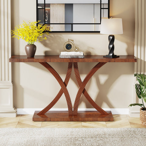 Rootz Console Table - Sofa Table - Entryway Table - Durable MDF & Metal - 160cm L x 30cm W x 80cm H - Sturdy Frame