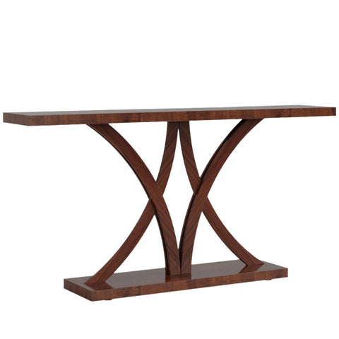 Rootz Console Table - Sofa Table - Entryway Table - Durable MDF & Metal - 160cm L x 30cm W x 80cm H - Sturdy Frame