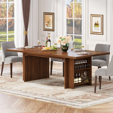 Rootz Rectangular Dining Table - Dinner Table - Dining Desk - Ample Space for Group Gatherings - 80 cm D x 160 cm W x 75 cm H