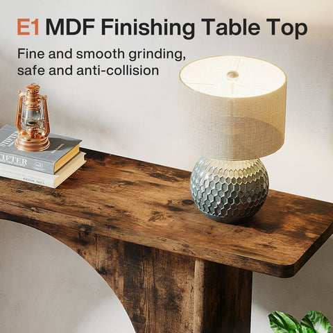 Rootz 63-Inch Farmhouse Console Table - Entryway Table - Accent Table - Sturdy Design - 30cm D x 160cm W x 82cm H