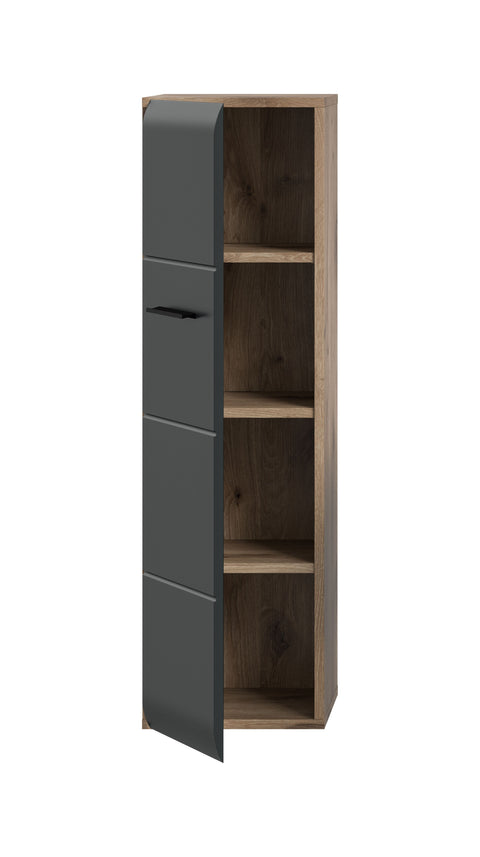 Rootz Storage Unit - Cabinet - Organizer - Versatile Shelves - MDF Front - 30x106x30cm - Black and Brown