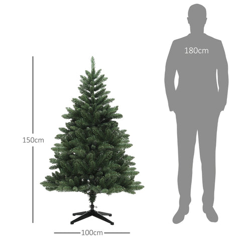 Rootz Christmas Tree - Nordmann Fir - Artificial Tree - Lifelike Design - Flame Retardant - Ø100 x 150H cm