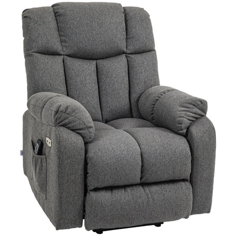 Rootz Electric Recliner TV Armchair - Chair - Cinema Seat - Enhances Comfort - 92cm x 95cm x 107cm - USB Ports Included