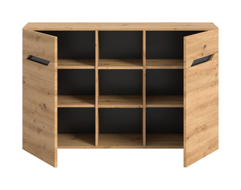 Rootz Sideboard - Credenza - Storage Cabinet - Durable Design - 130cm x 81cm x 37cm