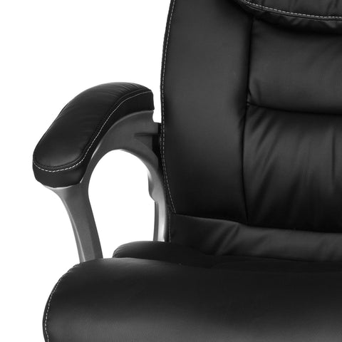 Rootz Swivel Chair - Office Chair - Executive Chair - Extra High Backrest - Wide Seating Area - Adjustable Height - Rocking Mechanism - Lumbar Support - 112-122cm x 67cm x 60cm