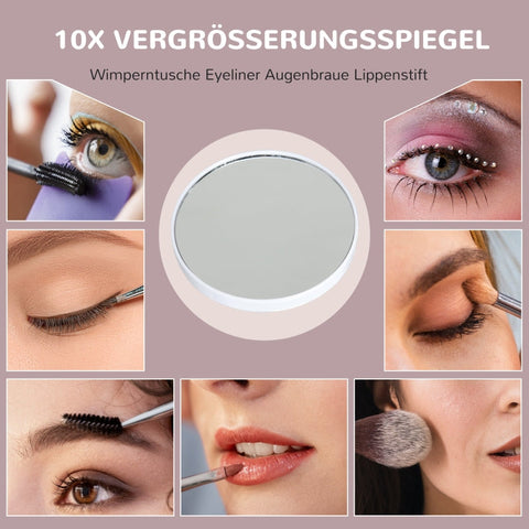 Rootz LED Makeup Mirror - Cosmetic Vanity Mirror - Lighted Mirror - 15 Dimmable Bulbs - USB Port - 58cm x 48cm x 14cm