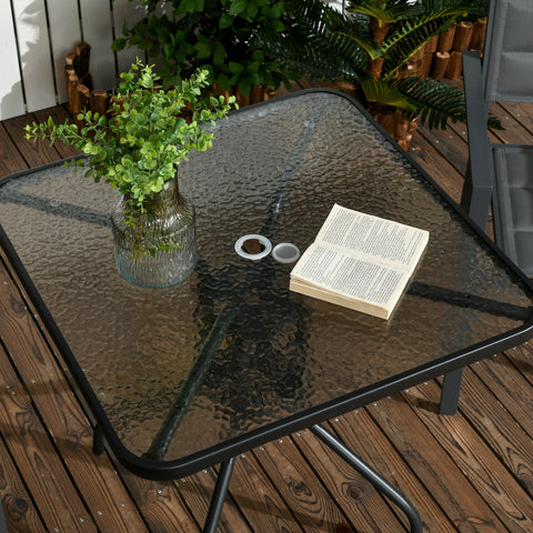 Rootz Garden Table - Patio Table - Outdoor Dining Table - Weatherproof & Robust Stability - 76x76x72 cm