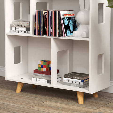 Rootz Children's Shelf - Toy Organizer - Book Storage - Versatile Design - 65cm x 25cm x 108.5cm