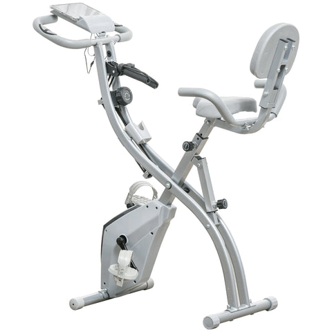 Rootz Foldable Exercise Bike - Stationary Bike - Fitness Cycle - Magnetic Resistance - 105cm x 48cm x 118cm