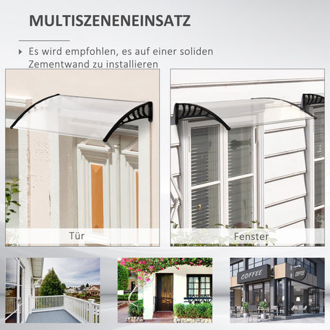 Rootz Canopy Protective Roof - UV-Resistant - Water Resistant - Protects from Sun & Weather - 89x122x24cm White