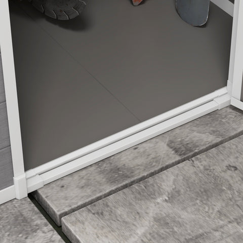 Rootz Tool Shed - Garden Shed - Storage Shed - Secure Lock - 122 x 149 x 192/177 cm