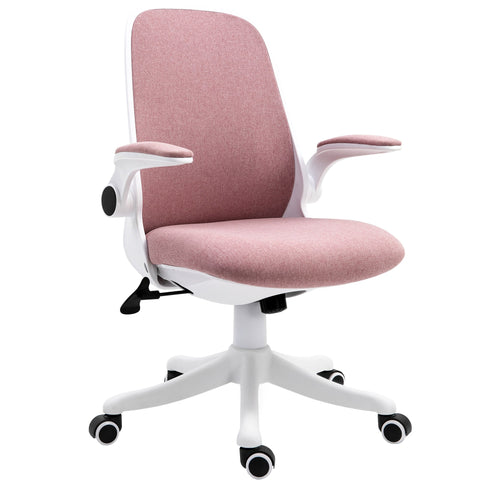 Rootz Pink Office Chair - Desk Chair - Ergonomic Seating - Adjustable Lumbar Support - 62.5cm x 60cm x 94-104cm