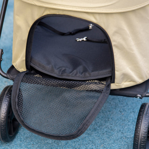 Rootz Foldable Dog Stroller - Pet Carrier - Collapsible Buggy - Comfort & Security - 81cm x 68cm x 98.5cm