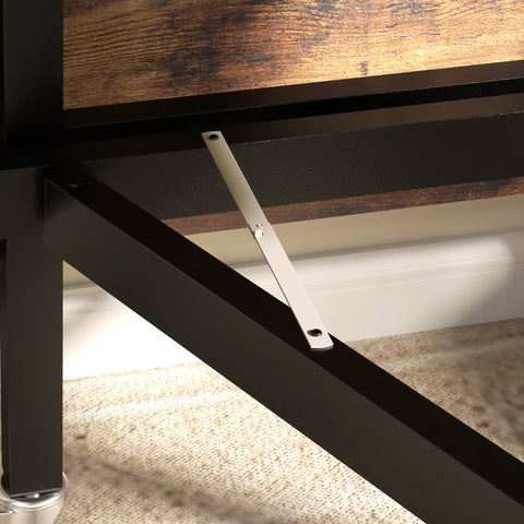 Rootz Folding Dining Table - Collapsible - Space-saving - Accommodates 6 People - 120cm x 80cm x 73cm - Perfect for Small Spaces - Wheels & Brakes