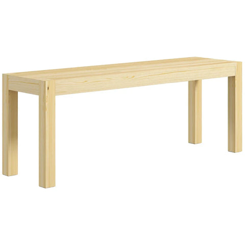 Rootz Gestoffeerde Banken - Houten Bank - Keukenbank - Massief Hout - 3-zits Bank - Grenenhout - Naturel - 120 Cm X 33 Cm X 45 Cm