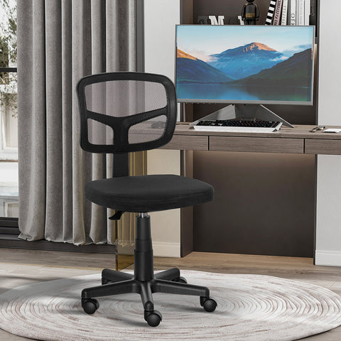 Rootz Ergonomic Office Chair - Desk Chair - Swivel Chair - Height Adjustable - 43cm x 77.5-89.5cm - Black