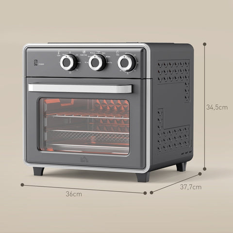 Rootz Multifunctional Mini Oven - Compact Oven - Versatile Cooker - 20L Capacity - 36cm x 37.7cm x 34.5cm
