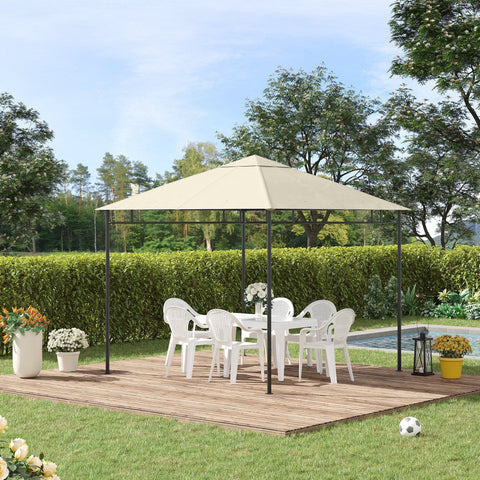 Rootz Replacement Roof for Pavilion Pergola Tent - Garden Canopy - Outdoor Shade - UV Protection - 298cm x 295cm Brown
