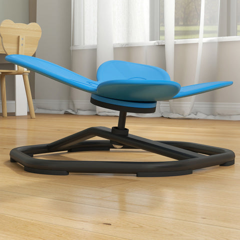 Rootz Sensory Swivel Chair for Children - Butterfly Form - Kids Balance Booster - Promotes Coordination - Blue - 57L x 56.5H cm