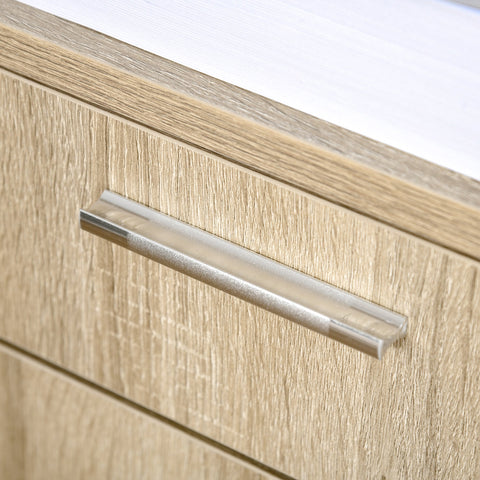 Rootz Printer Stand - Rolling Office Organizer - Mobile Storage Unit - Adjustable Shelves - 80L x 40W x 72H cm