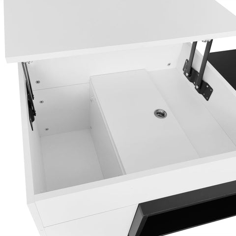 Rootz Lifting Coffee Table - Adjustable Height Table - Versatile Lift Top Table - Hidden Storage - 115L x 50W x 43H cm