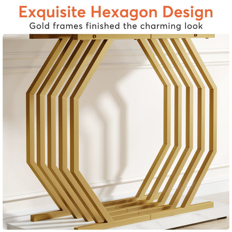 Rootz Chic Console Table - Sofa Table - Entryway Table - Stain & Scratch-Resistant - 100cm x 30cm x 82cm