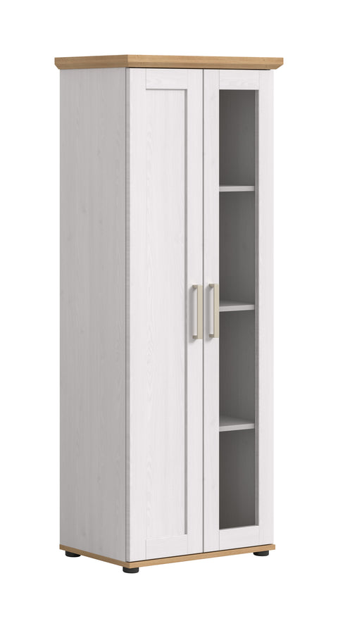 Rootz Display Cabinet - Showcase - Storage Unit - Elegant & Spacious - 64cm x 161cm x 37cm