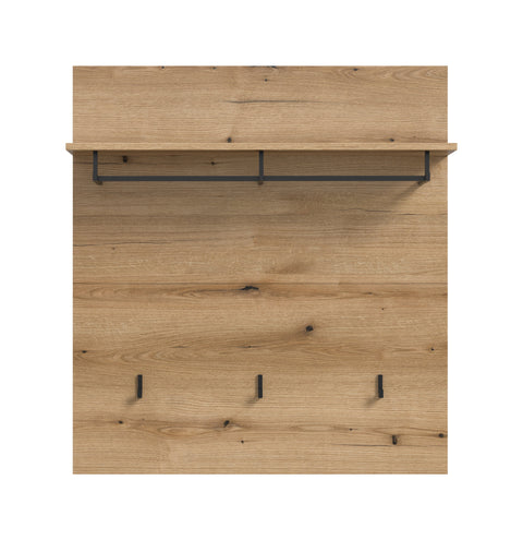 Rootz Coat Rack Panel - Entryway Organizer - Wall-Mounted Storage - Easy Installation - 90x98x27cm