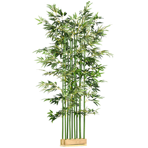 Rootz Artificial Bamboo Plant - Decorative Plant - Faux Plant - Real Look - Easy Care - 180cm High - Pot: 35L x 10W x 10H cm