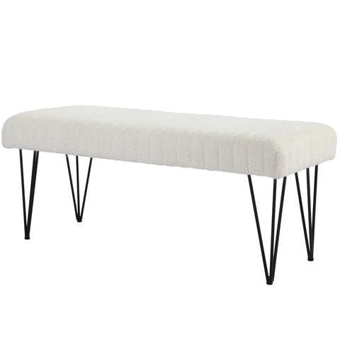Rootz Bedbench - Upholstered Bench - Modern Seating - Comfortable Foam Padding - 118.5l x 46b x 49.5h cm
