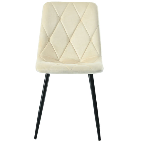 Rootz 4 Piece Set Dining Chairs - Velvet Chairs - Luxury Seating - Exceptional Comfort - 45cm x 40cm x 86cm