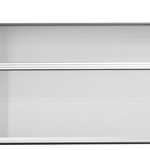 Rootz Canopy - Sun And Rain Protection - Awning For Doors - Including Wall Bracket - Polycarbonate - Aluminum Alloy - White - 295x90 cm