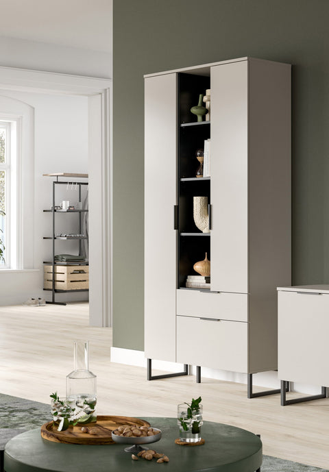 Rootz Storage Unit - White Style - Shelving Unit - Ample Storage - 192cm x 90cm x 37cm