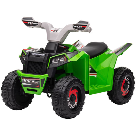 Rootz Kids Electrical Quad - Childrens Battery-operated ATV - Ride-On Vehicle - Realistic Driving - 70l x 41.5b x 48.5H cm Green