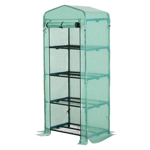 Rootz Folie Kas Tomatenhuis - Plantenhuis - Koud Frame - 4 Planken - Weerbestendig - 70cm x 50cm x 160cm