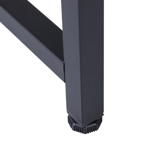 Rootz Vinsetto Hoekbureau - Computerbureau - In hoogte verstelbaar bureau - Optimaal ruimtegebruik - Groot werkoppervlak - Stevig en duurzaam - 168 cm x 120 cm x 75 cm - Metaal Zwart