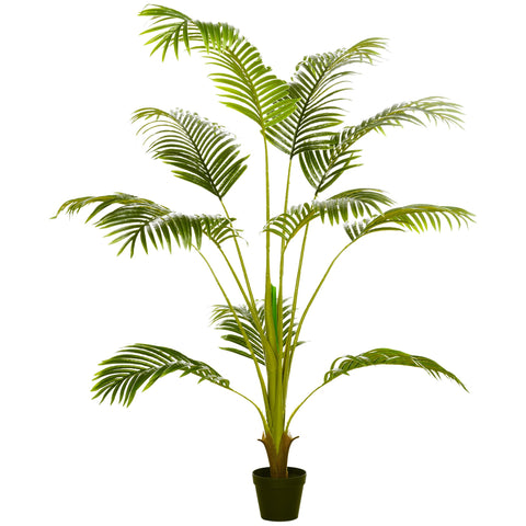 Rootz Artificial Palm Tree - Faux Palm - Realistic Indoor Plant - Adds Tropical Atmosphere - 170cm Height - Ø15cm x 12.5cm Pot