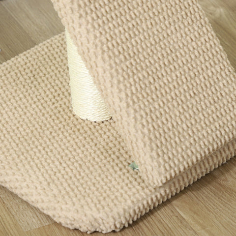 Rootz Cat Scratching Post - Claw Scratcher - Sisal Pole - Protects Furniture - 33x33x54cm - High Quality Chipboard with Play Ball