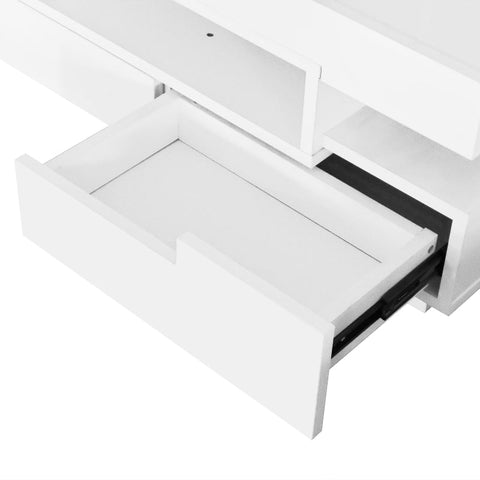 Rootz Coffee Table - Living Room Table - LED Table - High Gloss Luxury Look - 80L x 50W x 36H cm