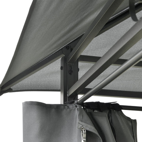 Rootz Garden Pavilion - Colonial Style Canopy - Outdoor Gazebo - UV Protection - 3m x 4m x 2.8m