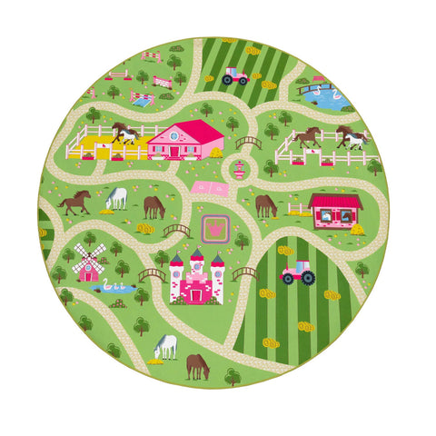 Children's Play Rug – Classic Street Map – Soft, Durable & Easy-Clean – Kids Room