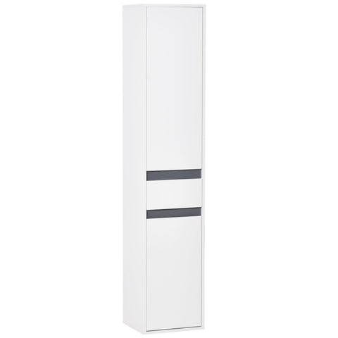 Rootz Bathroom Storage Cabinet - Bathroom Cupboards - Storage Shelves - Space-Saving - 35L x 172H cm
