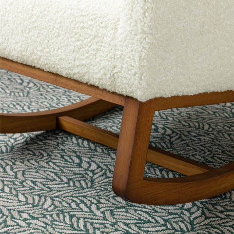 Rootz Mid-Century Modern Rocking Chair - Soft Rocker - Ergonomic Armchair - Maximum Comfort - 68.83cm x 93.97cm x 100.83cm