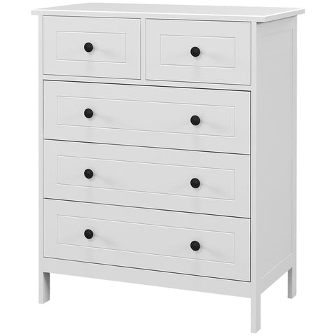 Rootz Dresser Storage Unit - Chest of Drawers - Bedroom Furniture - Ample Storage - 74cm x 40cm x 91cm