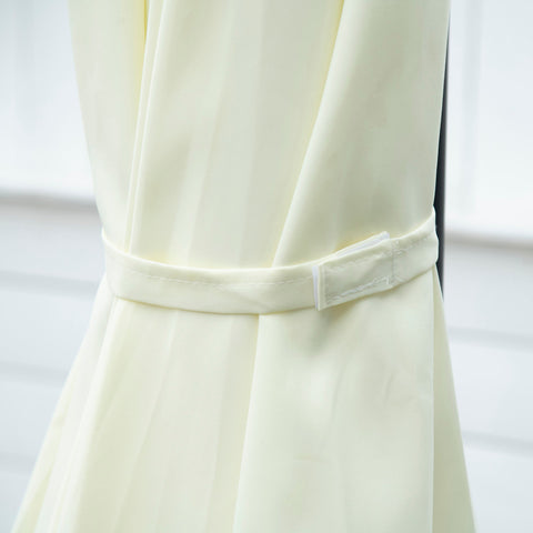 Rootz Cantilever Parasol - Outdoor Umbrella - Garden Sunshade - UV Protection - 256cm Diameter - Beige - 100cm Base