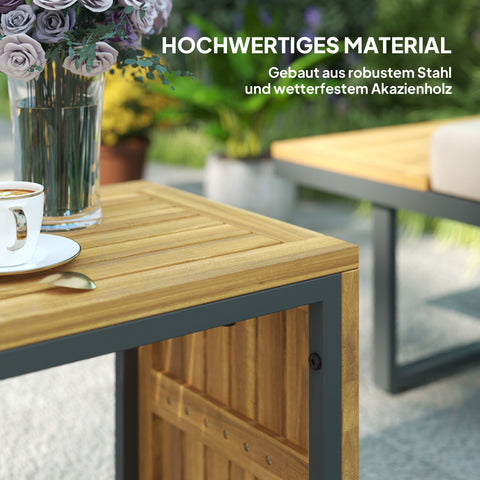 Rootz Outdoor Furniture Set - Garden Lounger - Modular Seating - Adjustable Backrests - Steel Frames - 175cm x 65cm x 70cm