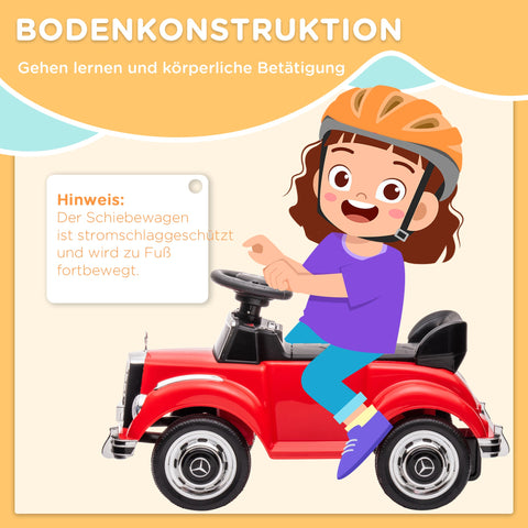 Rootz Slide Children's Car - Ride-On Toy - Foot-to-Floor Car - Anti-Rollover Feature - 77.5L x 41.5B x 45H cm